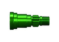 STUB AXLE ALUMINUM (GREEN-ANODIZED
