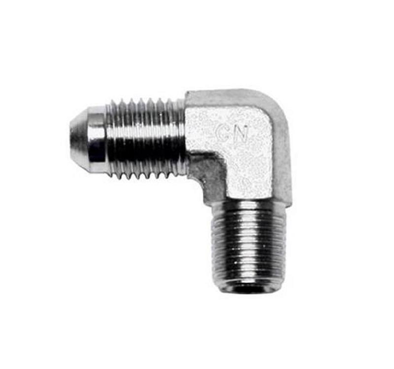 Wilwood 90 Deg Elbow Fitting -4 AN NPT Male to 1/8-27