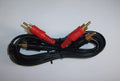 RCA Y ADAPTER BLACK 1 MALE TO 2 FEMALE GOLD
