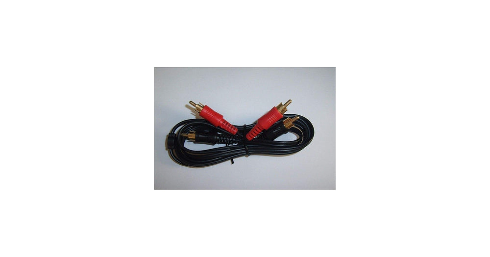 RCA Y ADAPTER BLACK 1 MALE TO 2 FEMALE GOLD