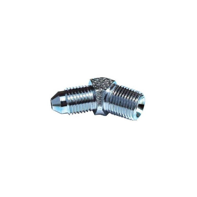 1/8IN TO 3AN 45 DEGREE BRAKE ADAPTER FITTING TO PIPE ADAPTERS