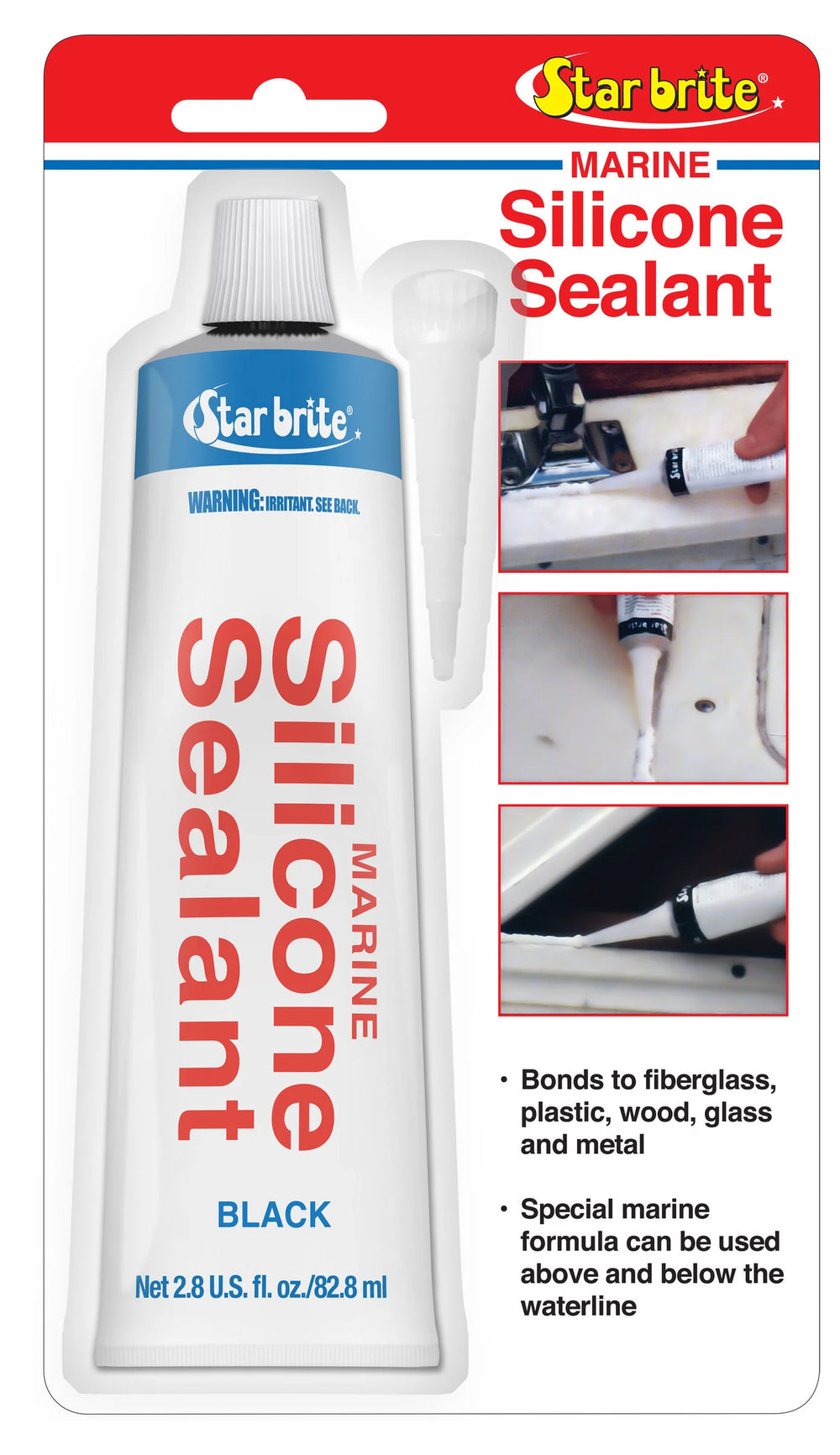 SILICONE SEALANT 2.8OZ BLK - CA