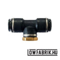 Air Lift Threaded Gauge Tee - 1/8in FNPT x 3/8in PTC