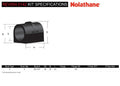 FRONT SWAYBAR BUSHINGS FITS NISSAN 720 8086