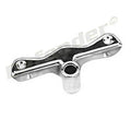 CHROME ZINC OARLOCK ANGLE MNT SOCKE
