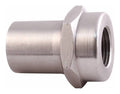 QA1 Tube Adapter - 7/8in OD - Hex - Left Hand - 3/8-24 Thread .058 Wall - Alloy