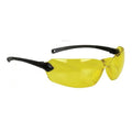 OVERLOOK SAFETY EYEWEAR BLACK FRAME AMBER LENS