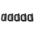 LOCKING TECH PANEL CARABINERS, BLAC