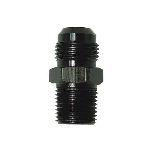 3/4IN NPT TO 12AN BLACK STRAIGHT ADAPTER FITTING