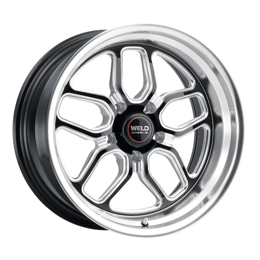 Weld Racing 18x11 Laguna 5x120.65 ET43 BS7.69 Gloss BLK MIL DIA 72.56