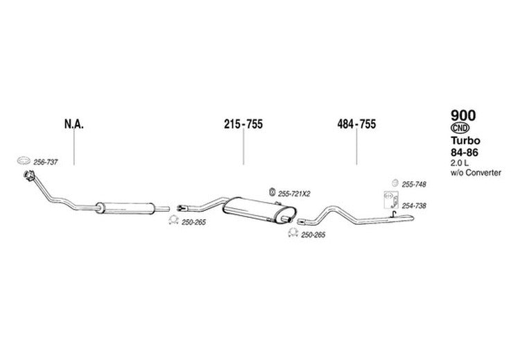 FLANGE GASKET - 78-09 BMW SAAB VOLV