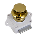 PUSH BUTTON RIM LATCH - GOLD PLATED