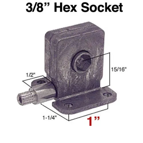 CENTER MOUNT 3/8 HEX OPERATOR
