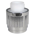 FLOW CONTROLLER FOR HANDHELD OR FIXED SHOWER HEADS CHROME