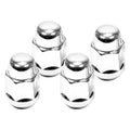 1/2IN ACORN BULGE BLACK CHROME (3/4IN HEX) LUG NUTS 4 BAGGED