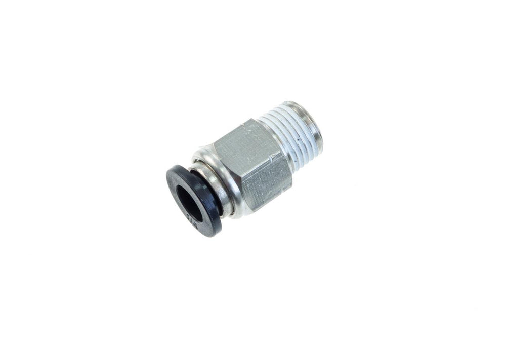 1/4IN VACUUM FITTING PUSH TO CONNECT 1/16IN NPT MALE STRAIGHT CLEAR