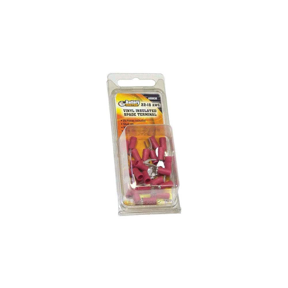 2218AWG #8 VINYL FORK TERMINAL 25 PCS