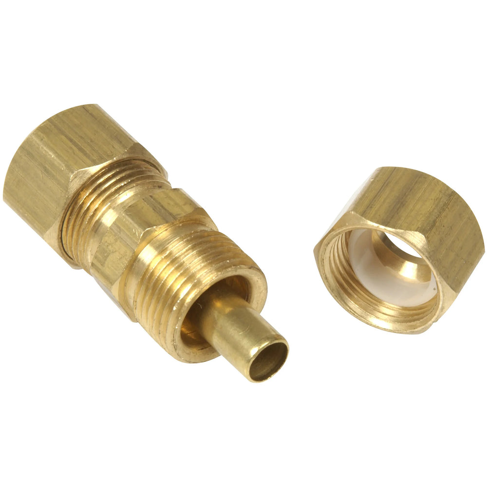 Connector: fuel line connector; nylon to steel; 1/4 inch 5/16 inch 3/8 inch