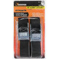 Tie Downs: canoes and kayaks; Lashing Strap; 200 pound load limit; 1 inch by 13 feet; 2 pack