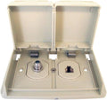 DUPLEX EXT. TV / PHONE RECEPTACLE (WHITE)