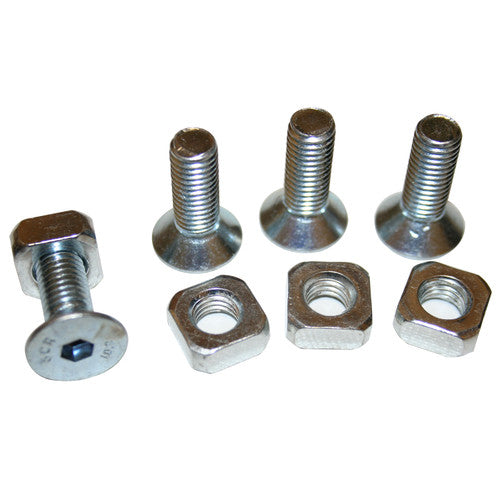 ~(0.2 lbs. 5X4X2)~ T50 Torx M10x30 Bolts Black Zinc Set of 4pcs