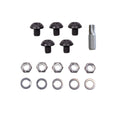 HRDWR KT FF 5 BLACK SS HEX BOLTS