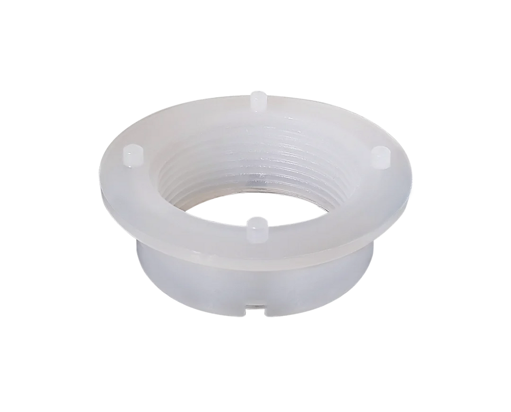 SPIN FITTING FLUSH 1.5IN FPT WHITE