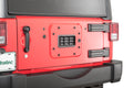 Kentrol 07-18 Jeep Wrangler JK Tailgate Plug (set) - Powdercoat Black