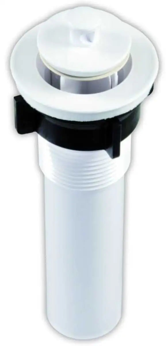 STRAINER W/POPUP STOPPER WHITE