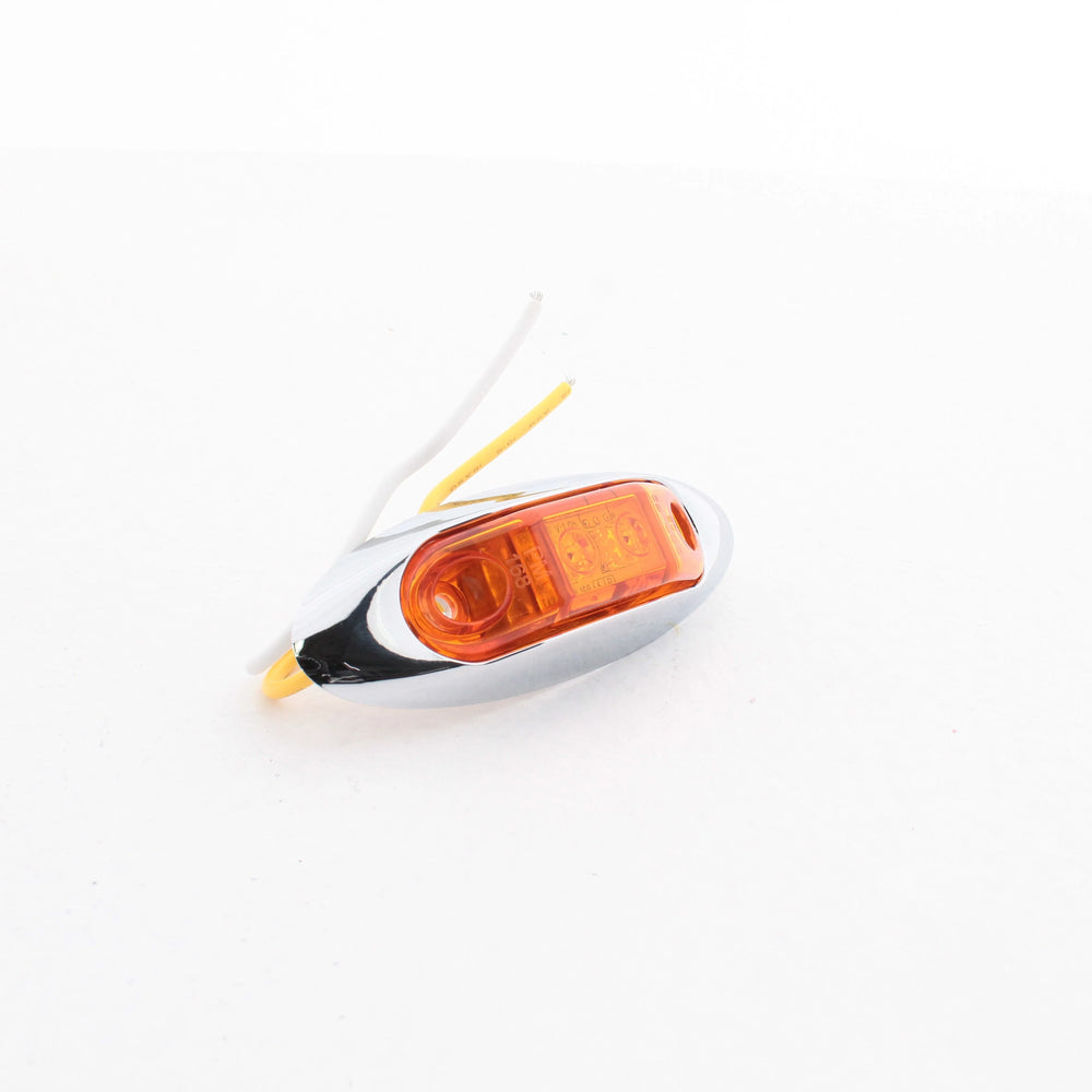 LED M/C OBLG W/CHRM BZL 3.95'X1