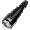 FUEL LINE QUICK CONNECTOR THAT ADAPTS 3/8 IN. STEEL TO 3/8 IN. NYLON TUBING.