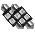 Oracle 37MM 4 LED 3-Chip Festoon Bulbs (Pair) - Amber
