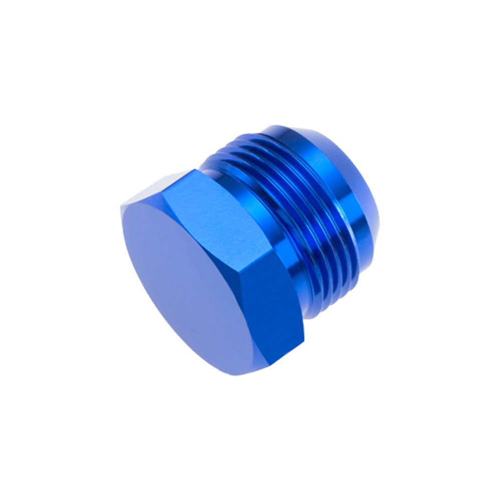 16 AN/JIC ALUMINUM FLARE PLUG BLUE
