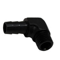 DeatschWerks Metric M12 to 3/8in Hose Barb 90-Degree Fitting w/ Venturi Port - Anodized DW Titanium