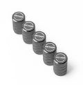 Method Valve Stem Cap 5 Pack - Titanium