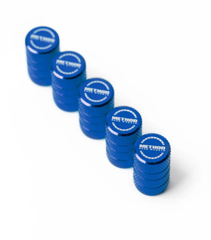 Method Valve Stem Cap 5 Pack - Blue