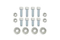 Sparco Seat Hardware Spacer Kit Bottom Mount - Silver Zinc