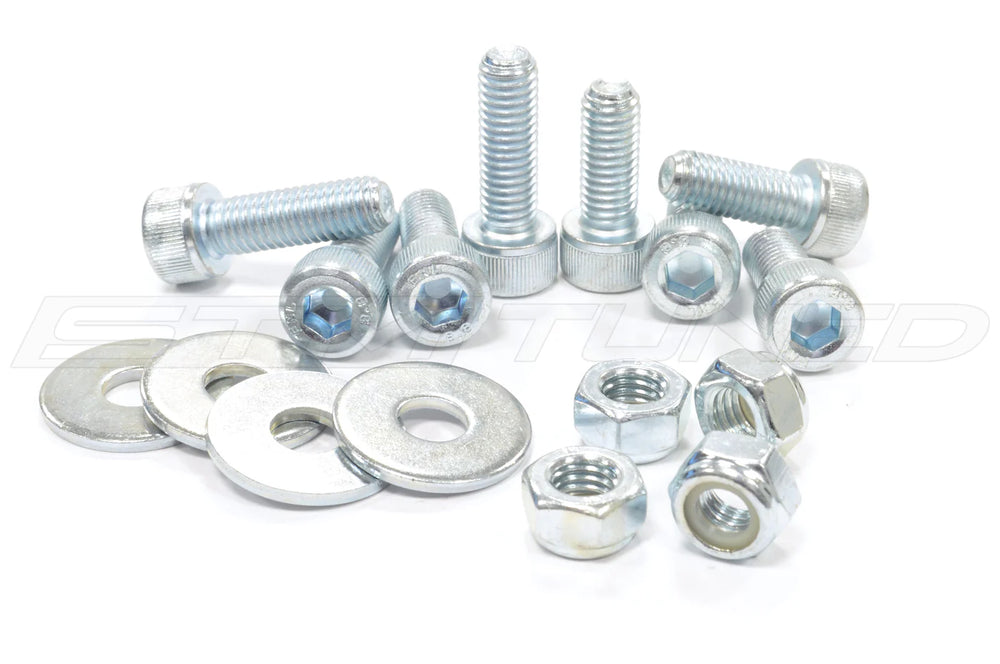 Sparco Seat Hardware Spacer Kit Bottom Mount - Silver Zinc