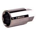 NRG Lug Nut Lock Key Socket Black Chrome (3/8in. Drive) - For Use w/LN / L01 / L10