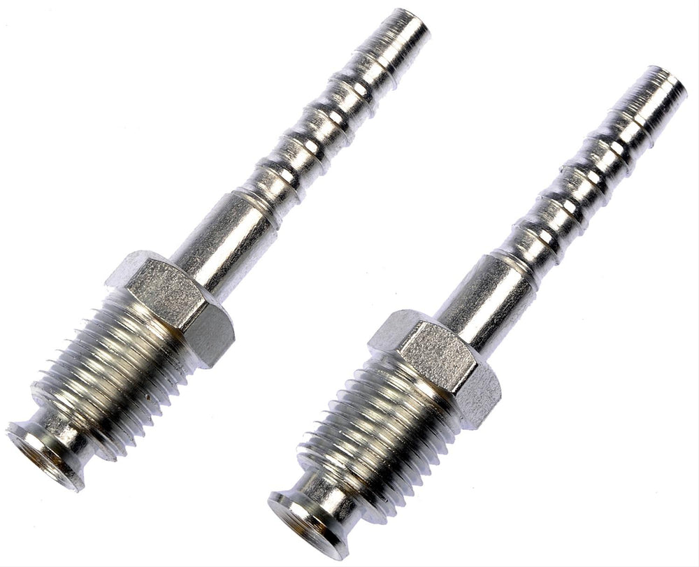 Fitting: flare to hose barb adapter; M14 x 1.5 flare to 5/16" nylon tube