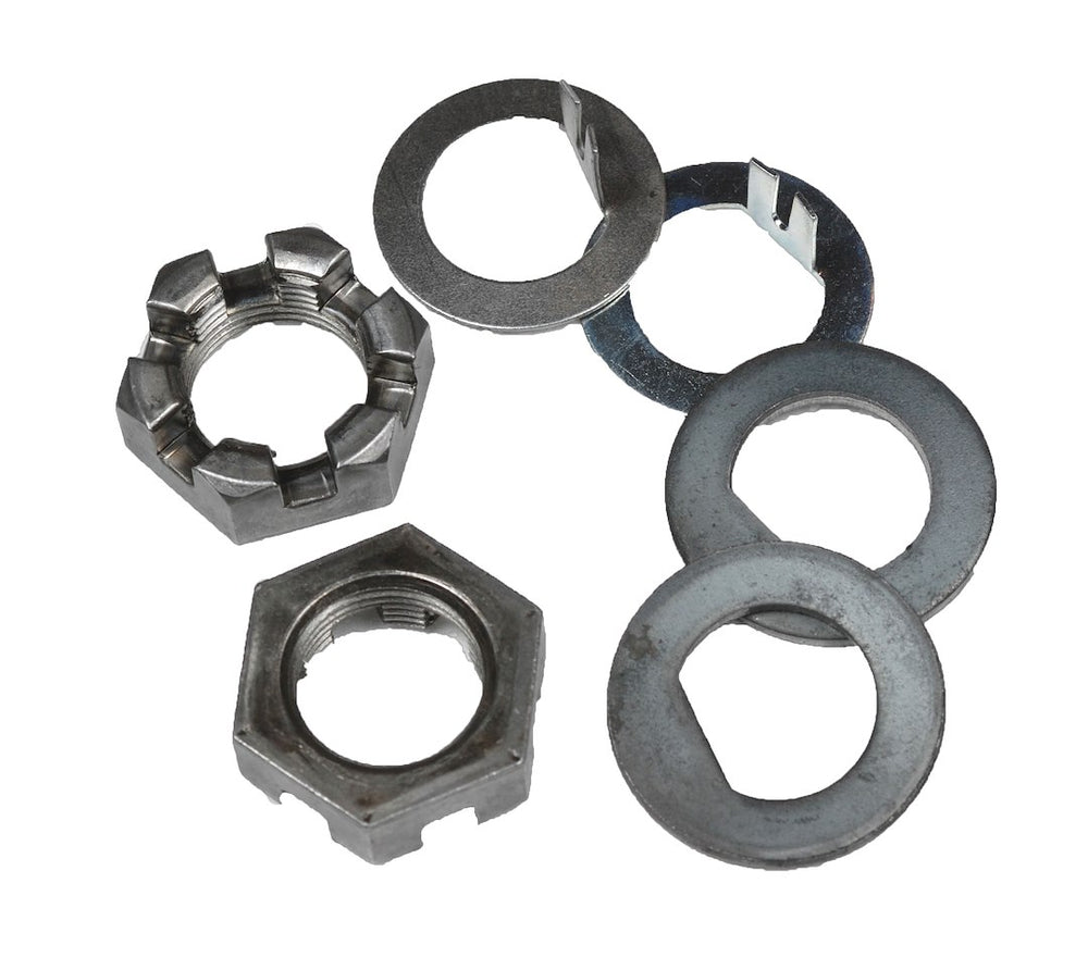 1 DFLAT SPINDLE WASHER TANG WASHER 6 SLOT SPINDLE NUT (2/CTN)