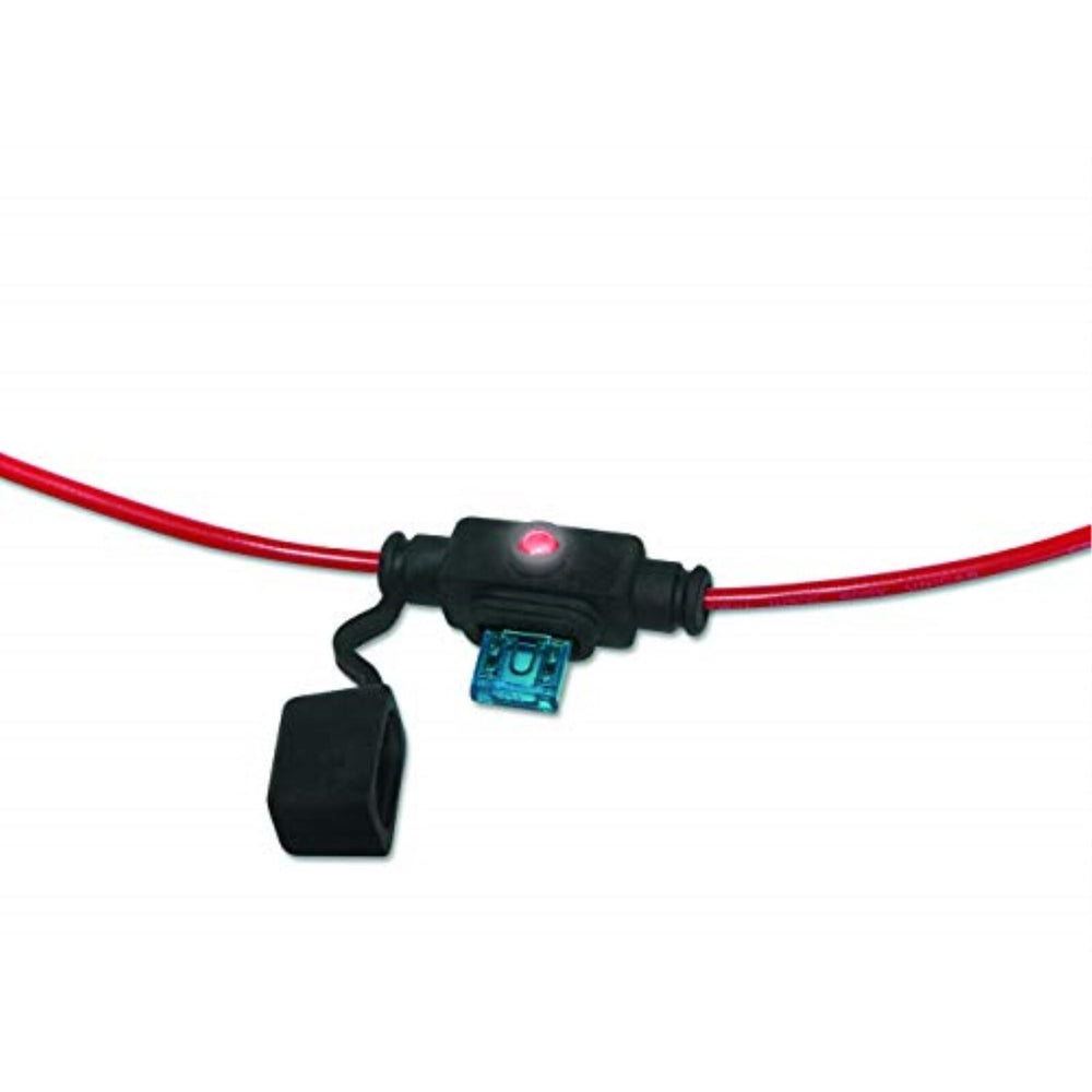 12AWG LED ATM MINIFUSE HOLDER WITH COVER W/30A FUSERETAIL PKG