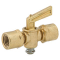 SO DRAIN COCK DBL F BR 1/4 NPTM