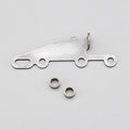 Kentrol 76-86 Jeep CJ Battery Tray Clamp - Polished Silver