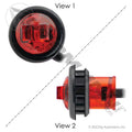 LED M/C PC RND W/2 .180 BULLETS KIT