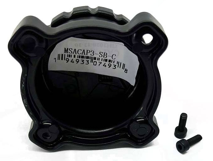 MSA 3 CAP - SATIN BLACK W/ CHROME S