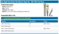 DRUM BRAKE ADJUSTING KIT