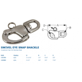 STAINLESS SWIVEL SNAP SHACKLE 2-11/