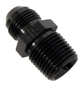Fragola -8AN x 1/2 NPT Straight Adapter - Black