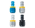 Fragola -6AN Push-Lite End x 3/8 NPT - Black